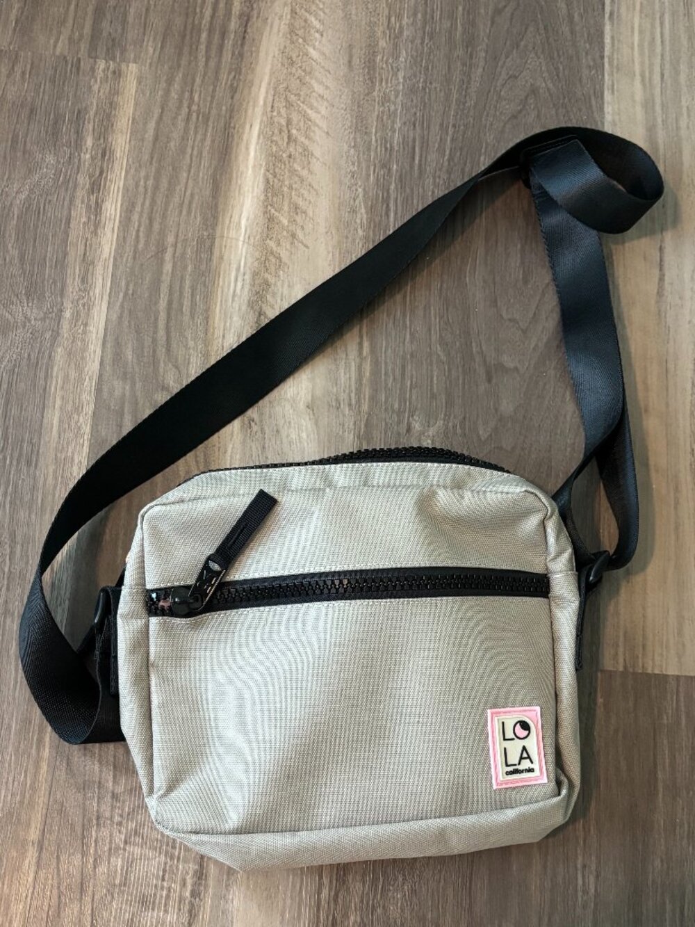 LOLA California Sprite Grey Nylon Crossbody